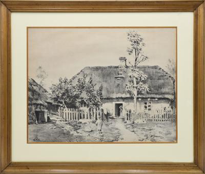 Wiejska chata, ok. 1920