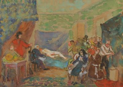 W pracowni malarza, 1942
