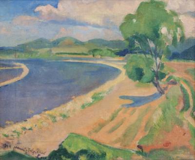 Pejzaż z rzeką, 1909