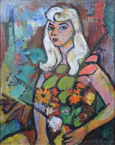 Portret z kwiatami, 1968