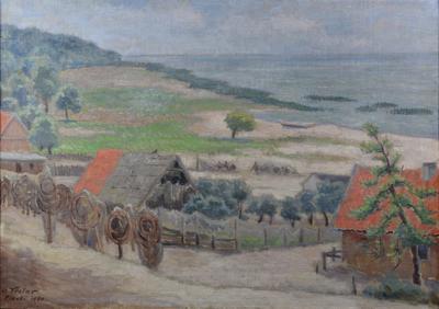 Wieś Piaski na Zalewem Wiślanym, 1960
