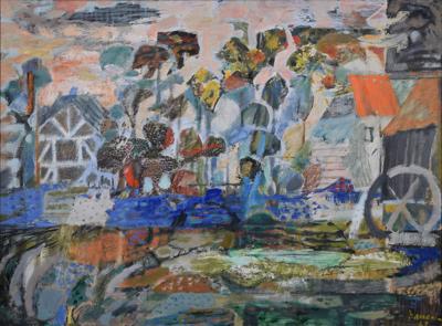 Pejzaż z młynami wodnymi, 1967
