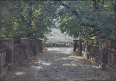 Aleja w Rogowie [Legnickim], 1900