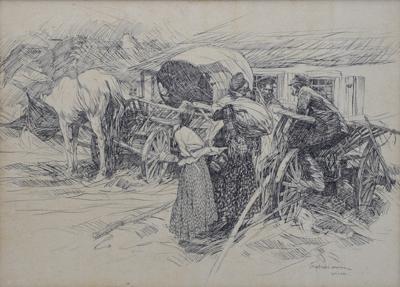 Na targu, 1903