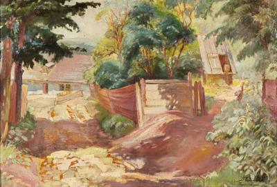 Droga przez wieś [Zaścianek], 1932