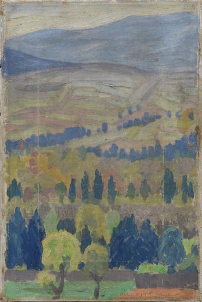 Pejzaż górski z Makowa Podhalańskiego, 1918