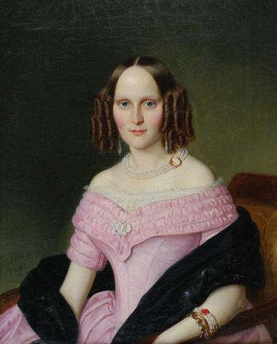 Portret młodej kobiety, 1842
