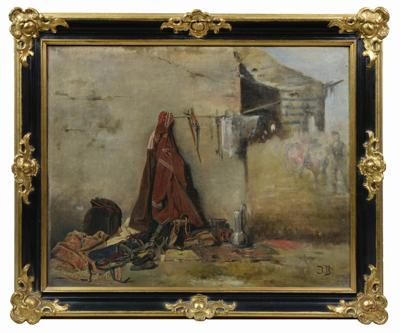 Fragment z obrazu "Jarmark w Bałcie"