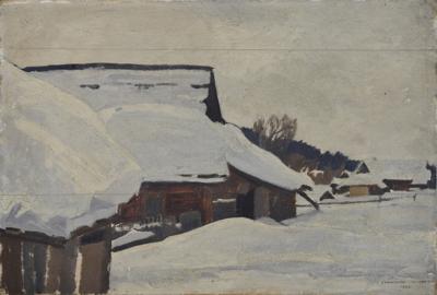 Chata zimą, 1923
