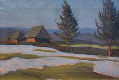 Pejzaż o zachodzie słońca, ok. 1919
