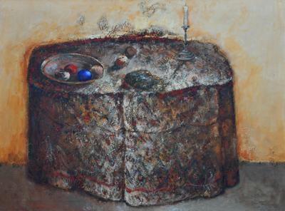 Stół - pracownia, 2004