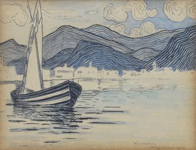 Łódka na jeziorze, 1903