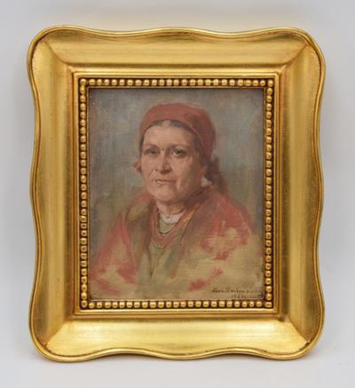 Portret kobiety w chuście, 1923