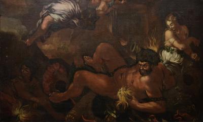 Scena mitologiczna - Gigantomachia (?)