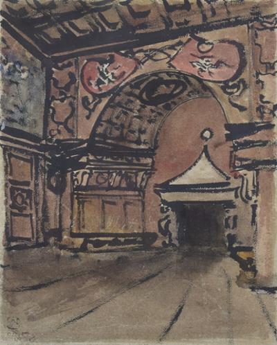 Wnętrze zamkowe, 1925