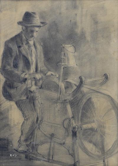 W warsztacie ślusarskim, ok. 1910