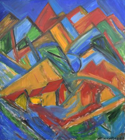 Pejzaż abstrakcyjny, 1990