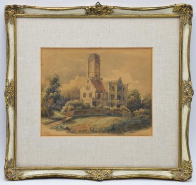 Pejzaż z pałacem, 1850