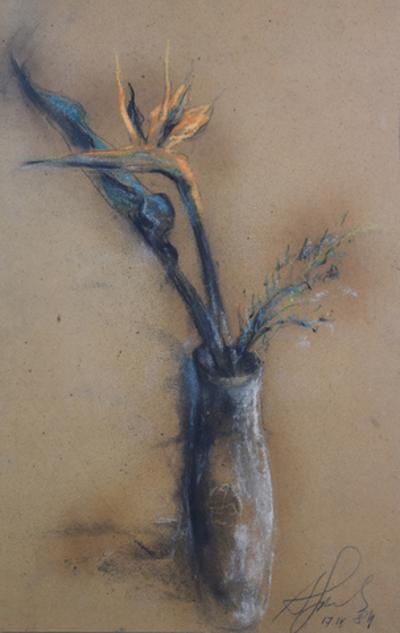 Kwiaty w wazonie, 1984