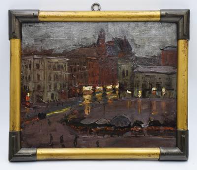 Katowicki Rynek nocą, 1929