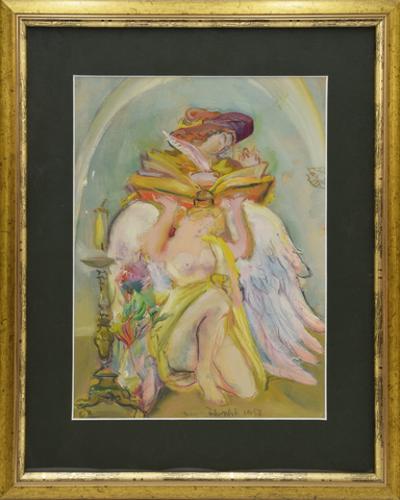 Poeta, księga i Amor, 1958