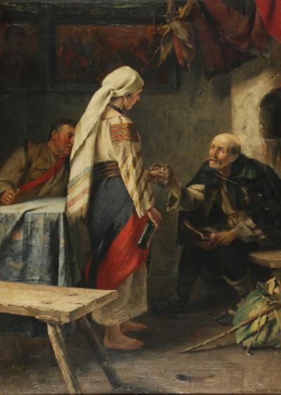 W huculskiej chacie, 1891