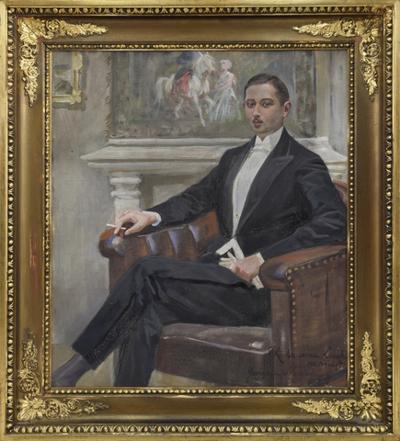 Portret mężczyzny w fotelu