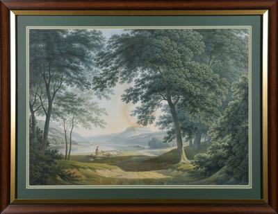 Pejzaż romantyczny z antycznymi ruinami, 1814