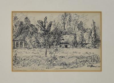 Pejzaż z domem, 1935