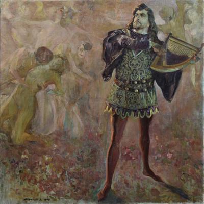 Lirnik - scena symboliczna, 1909
