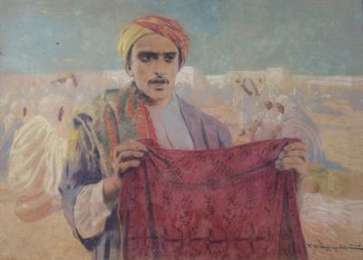 Sprzedawca dywanów, 1907