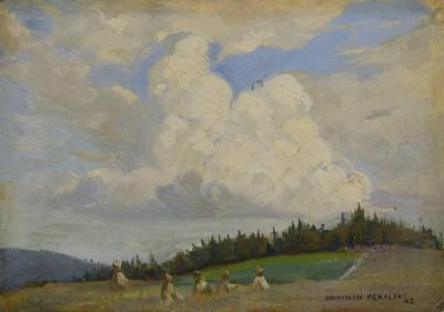 Pejzaż z chmurami, 1942