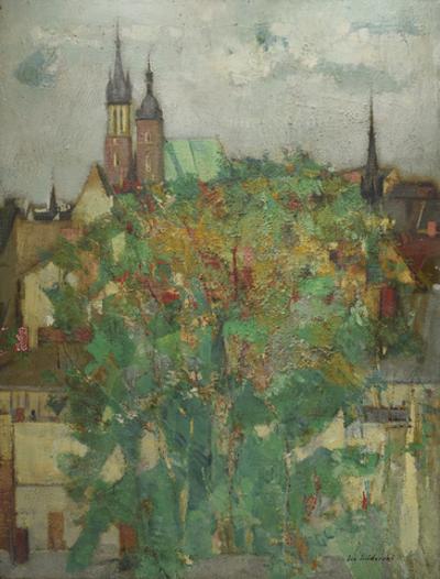 Widok na kościół Mariacki w Krakowie