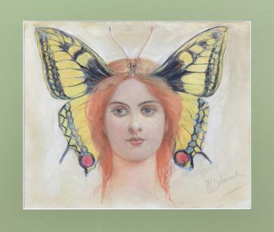 Kobieta motyl