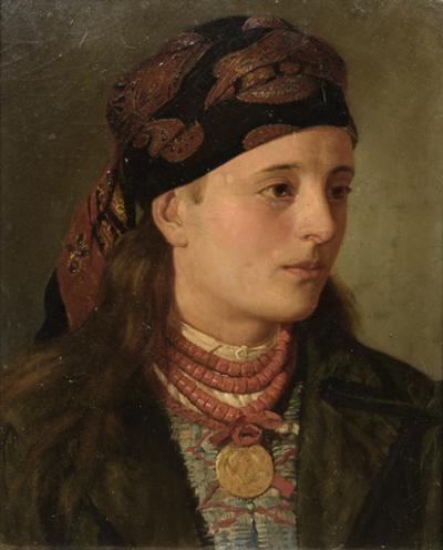 Dziewczyna w chuście, 1887