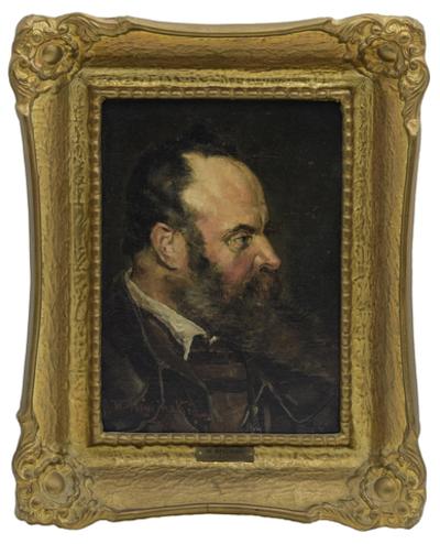 Portret mężczyzny z profilu, 1877