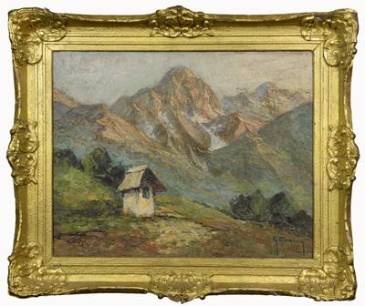 Pejzaż górski z kapliczką, 1934