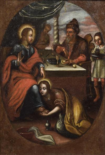 Chrystus i Maria Magdalena (Umywanie stóp)