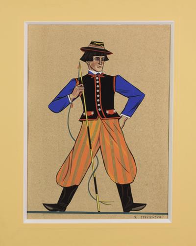 Strój ludowy z Łowicza, 1939