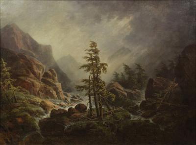Burza w górach, 1877