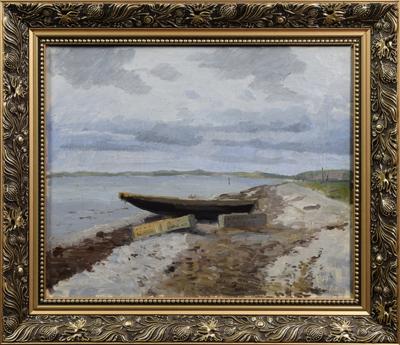 Łódź na brzegu, 1907