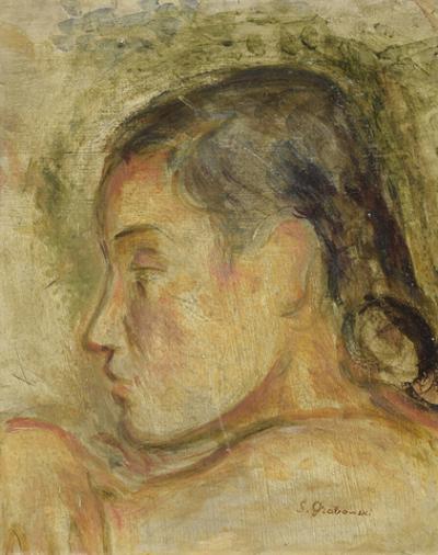 Portret kobiety z profilu