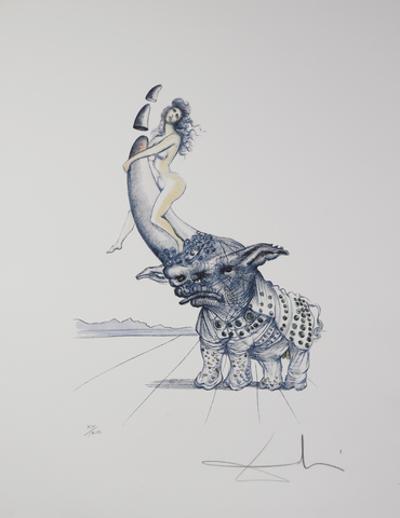 Girl on Rhino [Kobieta na nosorożcu], 1967