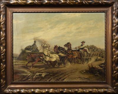 Pędzący powóz [Spłoszone konie], 1904