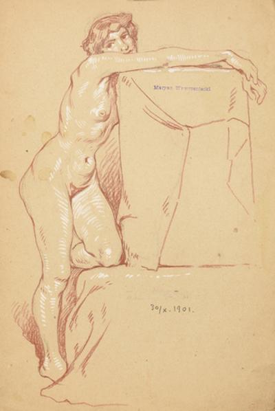 Akt kobiety z draperią, 1901