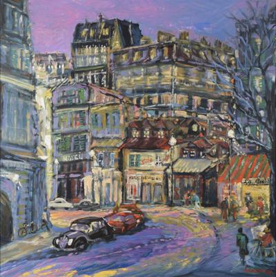 Z cyklu: Montmartre - Rue Lepic, 1992