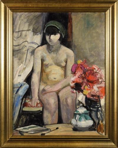 Akt z kwiatami, ok. 1917