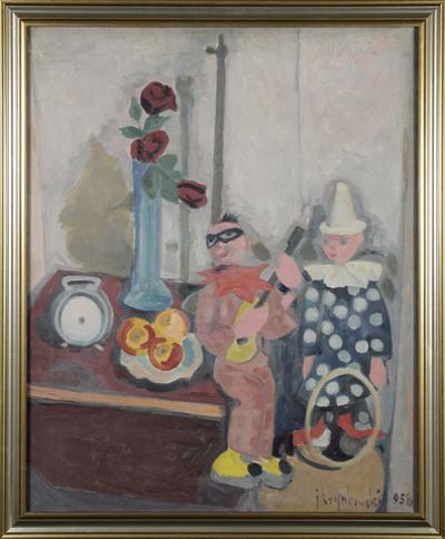Martwa natura z pajacami, 1958