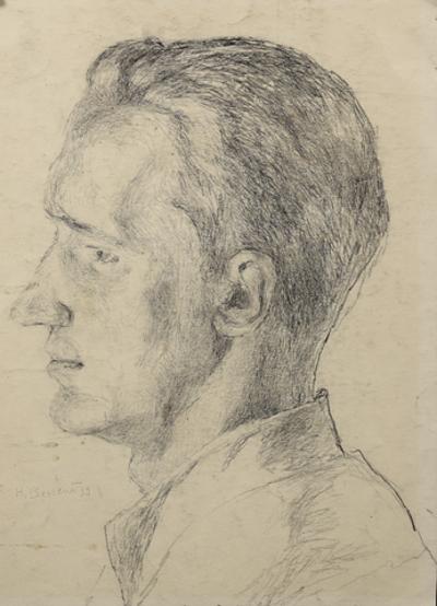 Portret mężczyzny z profilu, 1939