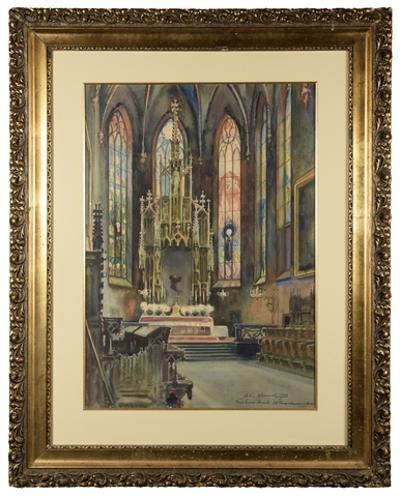 Prezbiterium kościoła Franciszkanów w Krakowie, 1943